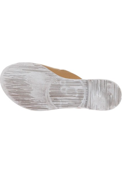 Taba Deri Kadın Düz Terlik 01WA3010 01WA3010 indirimleri