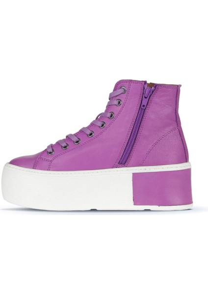 Lila Deri Kadın Spor Bot 01WS7003 01WS7003 modelleri