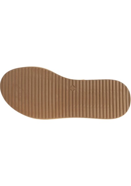 Sarı Deri Kadın Dolgu Topuklu Sandalet 01WA2402 01WA2402 indirimleri