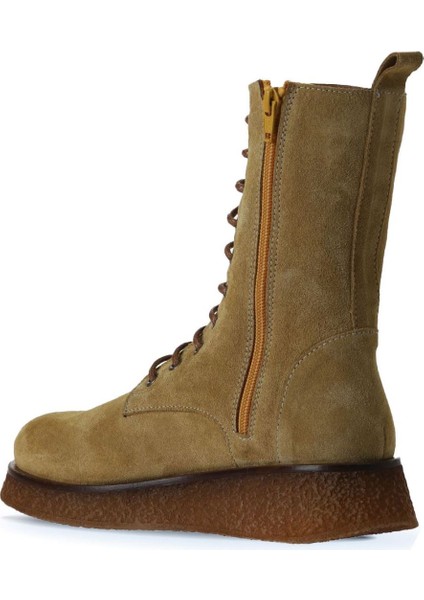Bej Süet Kadın Düz Bot 01WV5200 01WV5200 fırsatları