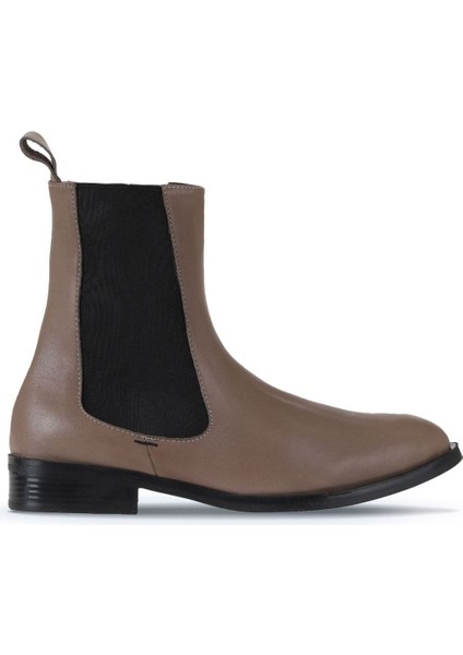 Gri Deri Kadın Düz Bot 01WT2403 01WT2403