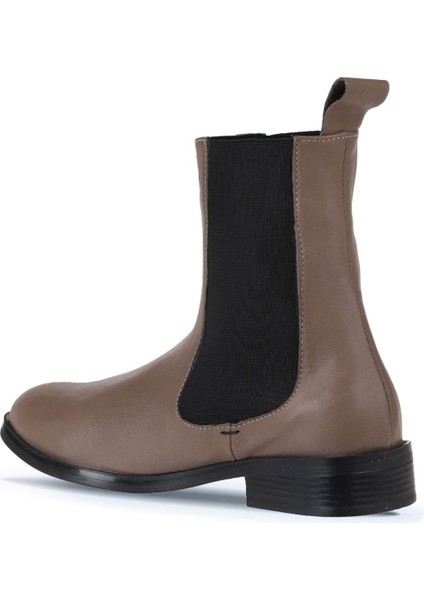 Gri Deri Kadın Düz Bot 01WT2403 01WT2403 indirimleri