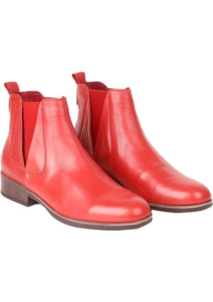 Kırmızı Deri Kadın Düz Bot 01WR3321 01WR3321 modelleri