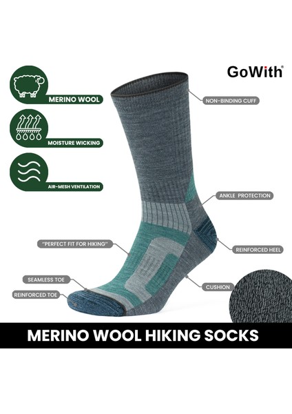 Yünlü Taban Altı Havlulu Dikişsiz Hiking Çorabı 3592 modelleri