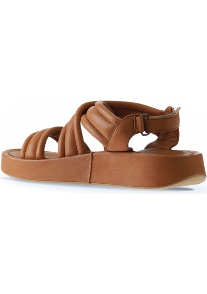 Taba Deri Kadın Düz Sandalet 01WU4619 01WU4619 indirimleri