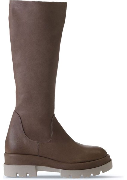 Vizon Deri Kadın Düz Çizme 01WV2906 01WV2906