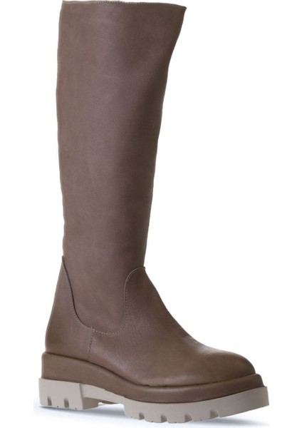 Vizon Deri Kadın Düz Çizme 01WV2906 01WV2906 fiyatları