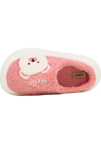 Kışlık Kadın Peluş Terlik – Tatlı Ayıcık Deseni, Kaymaz Eva Taban, Ses Yapmaz-Panda fiyatları