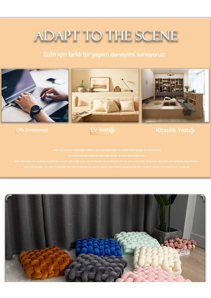 Yeni El Yapımı Bükülmüş Sırt Yastığı (Yurt Dışından) modelleri