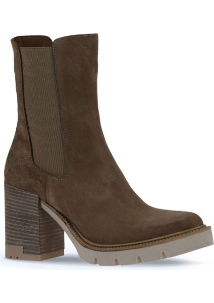Taba Süet Kadın Topuklu Bot 01WV0508 01WV0508 fiyatları