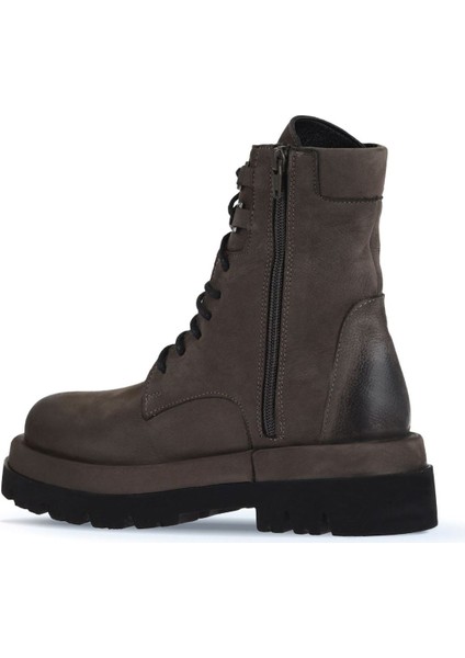 Gri Nubuk Kadın Dolgu Topuklu Bot 01WV1000 01WV1000 indirimleri