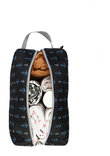 Kirli Temiz Islak Organizer Çantası Anchor Bebek Çocuk Kıyafet Çamaşır Anne Makyaj Alezli Çanta fiyatları