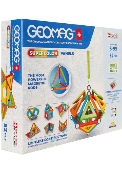 000378 Renkli Manyetik Zeka Oyunu 52 Parça -Sunman