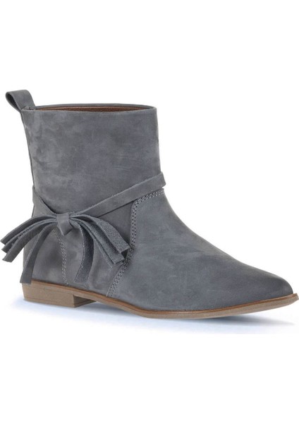 Gri Nubuk Kadın Düz Bot 01WD3714 01WD3714 fiyatları