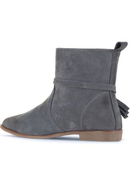 Gri Nubuk Kadın Düz Bot 01WD3714 01WD3714 fırsatları
