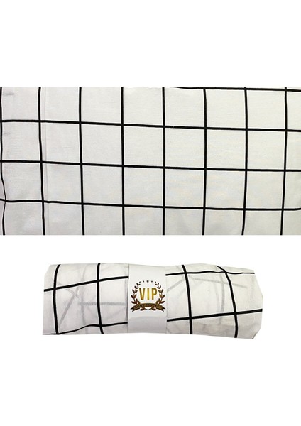 Tek Kişilik Lastikli Çarşaf Ranforce Vip Çarşaf 100X200 cm Beyaz Pano
