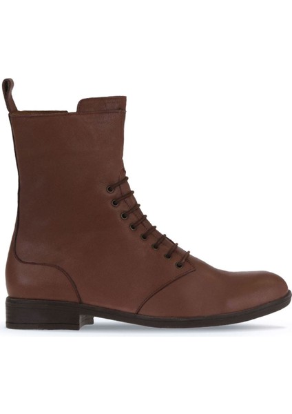 Kahverengi Deri Kadın Düz Bot 01WT2603 01WT2603 fiyatları