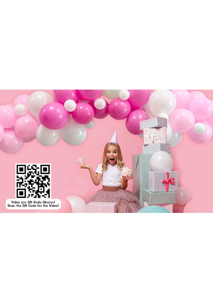 Pembe Düşler Asorti Balon Dekorasyon Seti 70'li