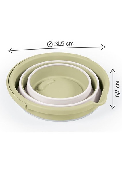 7272 Katlanabilir 3'lü Bebek Banyo Seti Eco -Yeşil