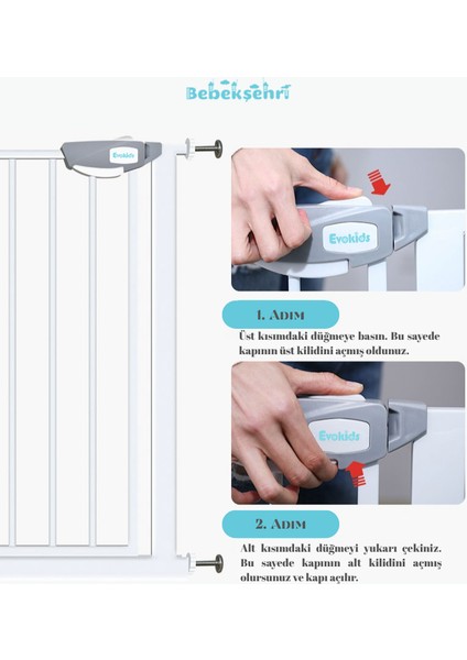 Çift Kilitli Çocuk Güvenlik Kapısı