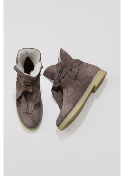 Vizon Süet Kadın Düz Bot 01WT3303 01WT3303