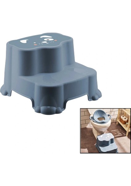 Mavi Katlı Çocuk Basamak Desenli 360 x 346 x 225 mm (5047)