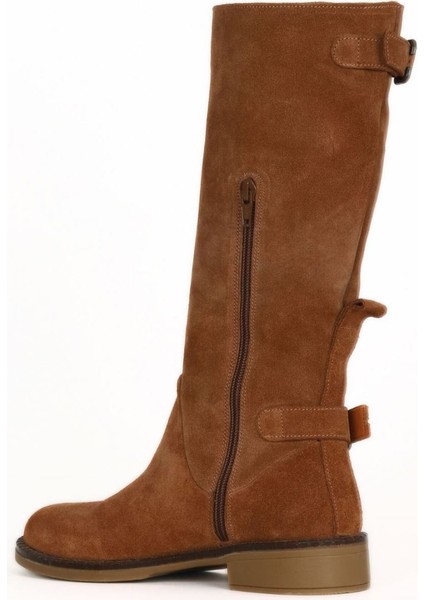 Taba Açık Süet Kadın Düz Çizme 01WD0500 01WD0500 fırsatları