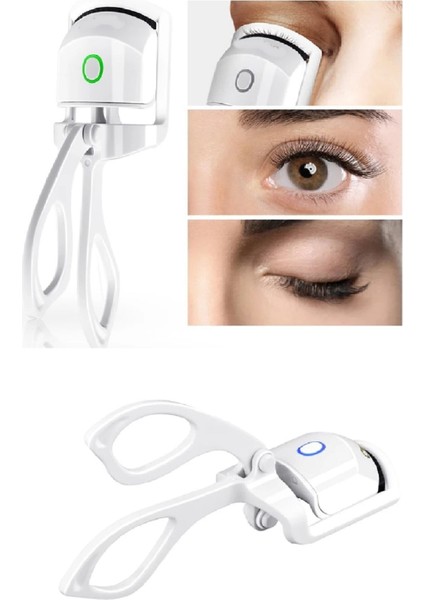 Silikon Uçlu Elektrikli Kirpik Kıvırıcı 2 Sıcaklık Modlu USB Şarjlı Kolay Rimel Kirpik Bigudisi modelleri