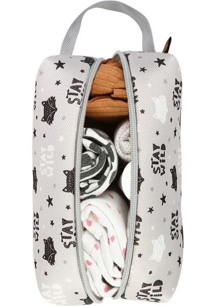 Kirli Temiz Islak Organizer Çantası Fox Bebek Çocuk Kıyafet Çamaşır Anne Makyaj Alezli Çanta fiyatları