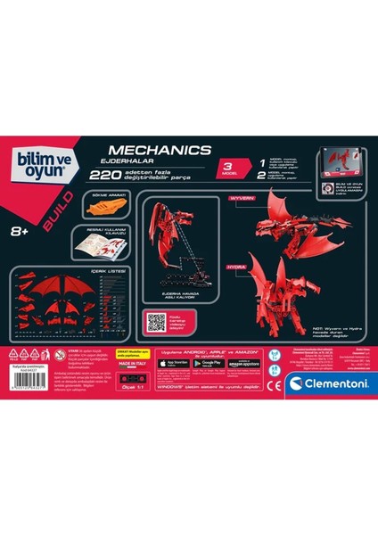 75065TR Mekanik Laboratuvarı - Uçan Ejderha +8 Yaş modelleri