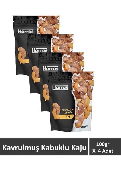 Kavrulmuş Kabuklu Kaju 100 gr x 4 Adet