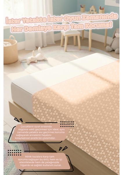 Proof Sıvı Geçirmez 140x140 cm Bebek Çocuk Oyun Etkinlik Aktivite Beslenme Örtüsü Track