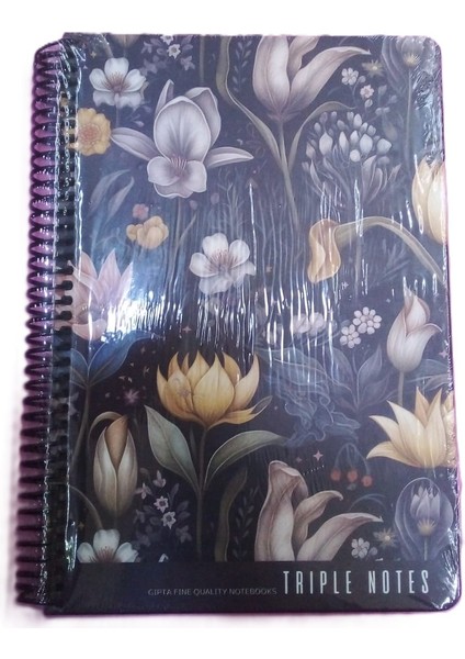 Trıple Notes Spiralli Sert Kapak Defter 1724 80 Yp Çizgili Gıpta