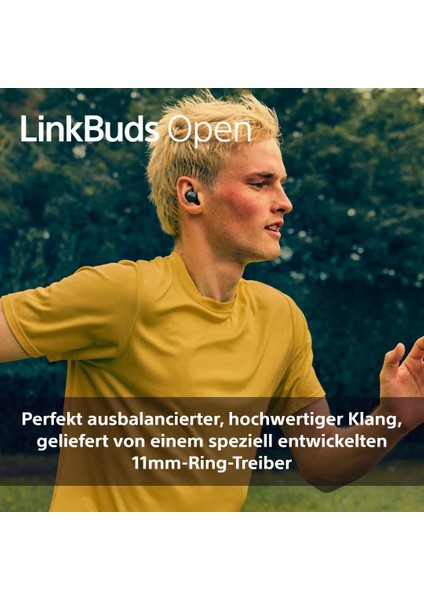 Linkbuds Open Kablosuz Bluetooth Kulaklık | 22 Saat Pil Ömrü, Ipx4 Suya Dayanıklı,