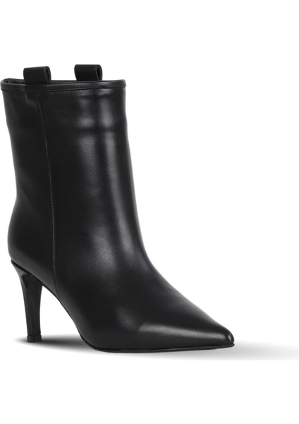 Siyah Deri Kadın Topuklu Bot 42WB6253 42WB6253 fiyatları