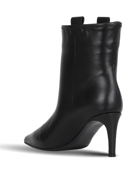 Siyah Deri Kadın Topuklu Bot 42WB6253 42WB6253 fırsatları