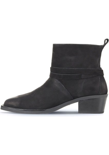 Siyah Nubuk Kadın Topuklu Bot 01WD4006 01WD4006 modelleri