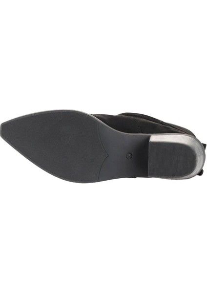 Siyah Nubuk Kadın Topuklu Bot 01WD4006 01WD4006 indirimleri