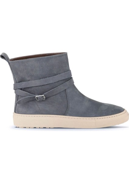 Gri Nubuk Kadın Düz Bot 01WD2601 01WD2601