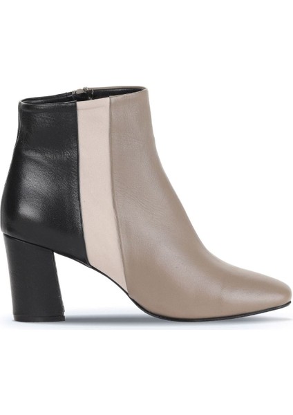 Gri Multi Deri Kadın Topuklu Bot 01WD1001 01WD1001