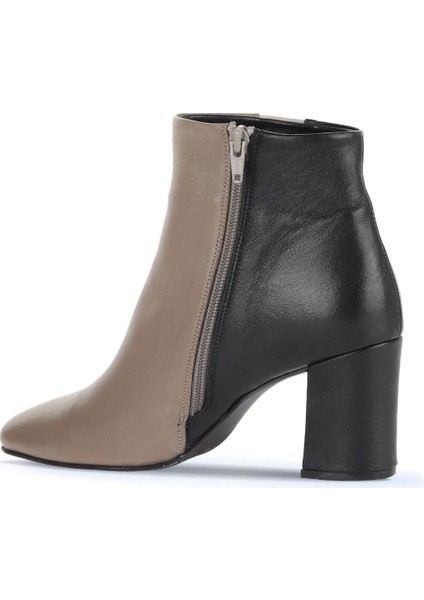 Gri Multi Deri Kadın Topuklu Bot 01WD1001 01WD1001 fırsatları