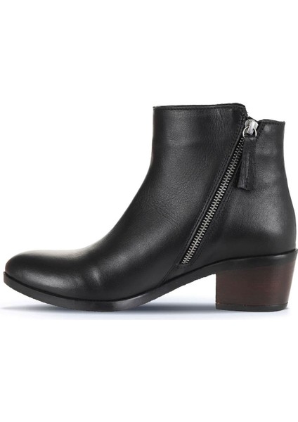Siyah Deri Kadın Topuklu Bot 01WD1100 01WD1100 modelleri