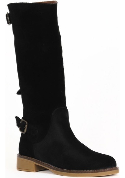 Siyah Süet Kadın Düz Çizme 01WD0500 01WD0500 fiyatları