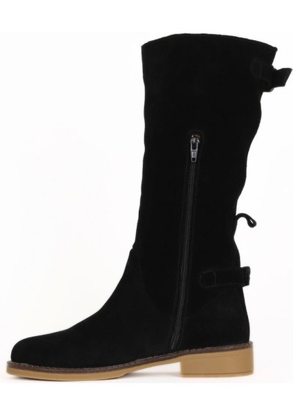 Siyah Süet Kadın Düz Çizme 01WD0500 01WD0500 modelleri