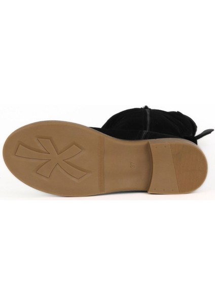 Siyah Süet Kadın Düz Çizme 01WD0500 01WD0500 indirimleri