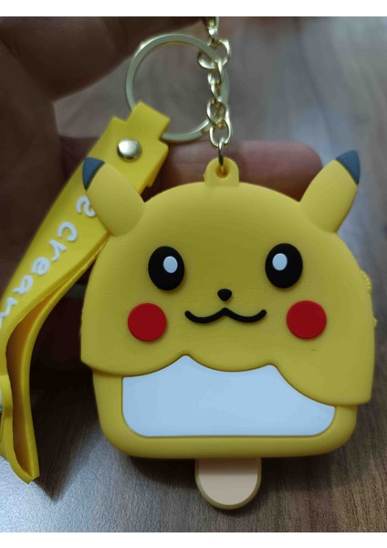 Pikchu Sevimli Karakter Cüzdan Anahtarlık Lüks Şık