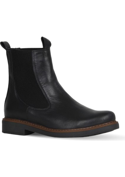Siyah Deri Kadın Düz Bot 01WF2205 01WF2205 fiyatları