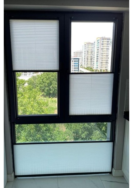 Beyaz Katlanabilir Plise Perde, Cam Balkon Perdeleri, Ofis Perdeleri, Pvc Pencere Perdeleri modelleri