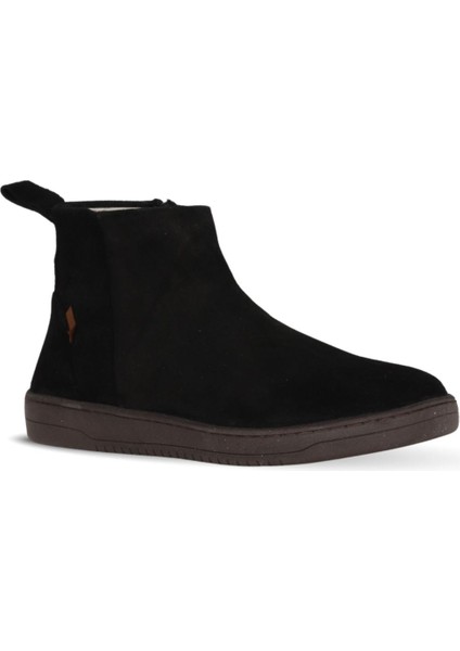 Siyah Deri Kadın Düz Bot 01WF1804 01WF1804 fiyatları