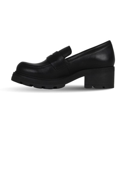 Siyah Deri Kadın Dolgu Topuklu Ayakkabı 01WF0800 01WF0800 modelleri